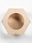 Сота из фанеры для настенного игрового компа для кошек с большим круглым окошкомлекс